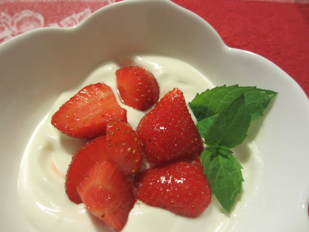 strawberry mousse